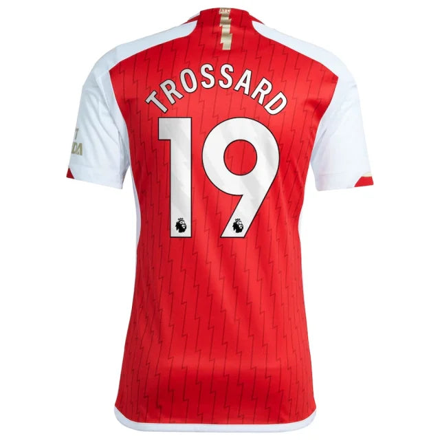 Camisa Arsenal I Titular 23/24 - Adidas Torcedor Masculina - Personalizada TROSSARD N° 19