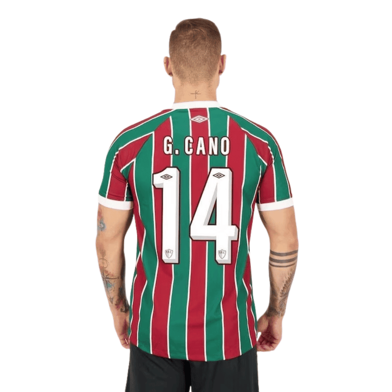 Camisa Fluminense I 23/24 - Umbro Torcedor Masculina - Personalizada G.CANO N°14