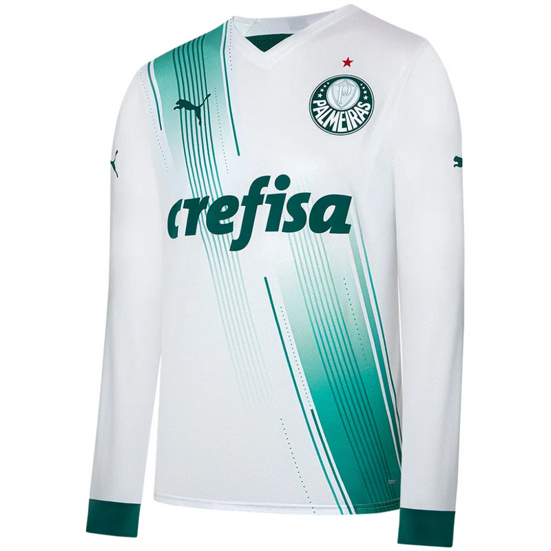 Camisa Manga Longa Palmeiras Away 23/24 - Puma Torcedor Masculina - Verde