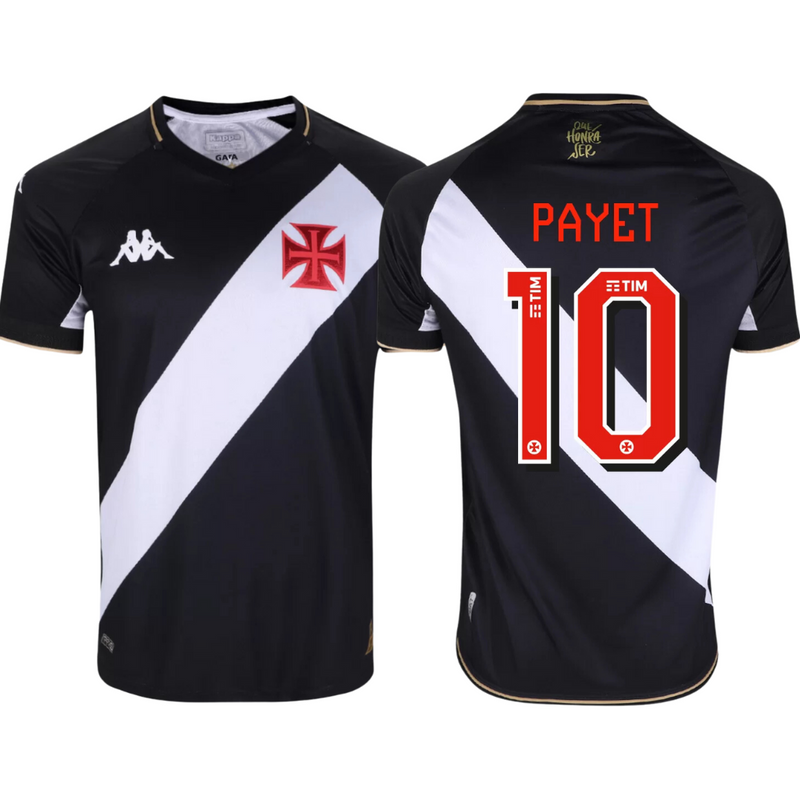 Camisa Vasco da Gama I Titular 23/24 - Kappa Torcedor Masculina - Personalizada PAYET N° 10