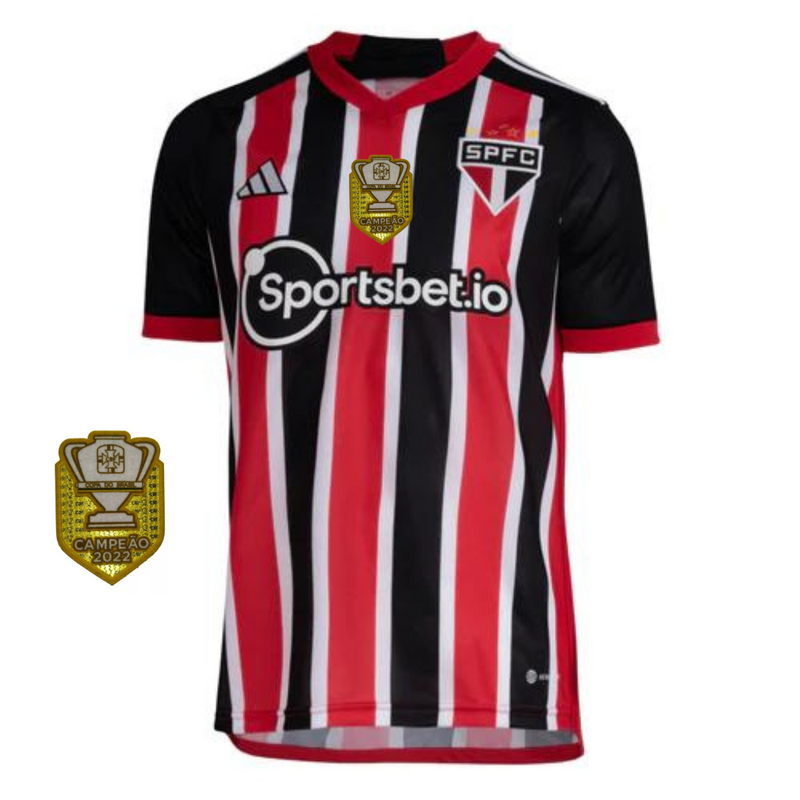 Camisa São Paulo Reserva 23/24 - Adidas Torcedor Masculina - Patch Campeão da Copa do Brasil