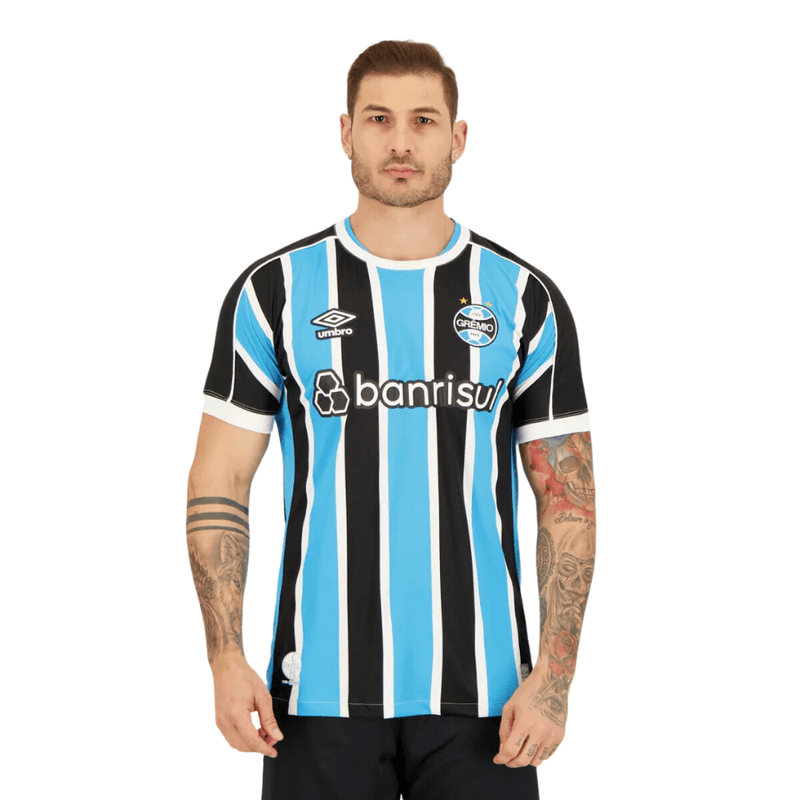 Camisa Grêmio Personalizada SUÁREZ Número 9 Titular 24/25 - Umbro Torcedor Masculina