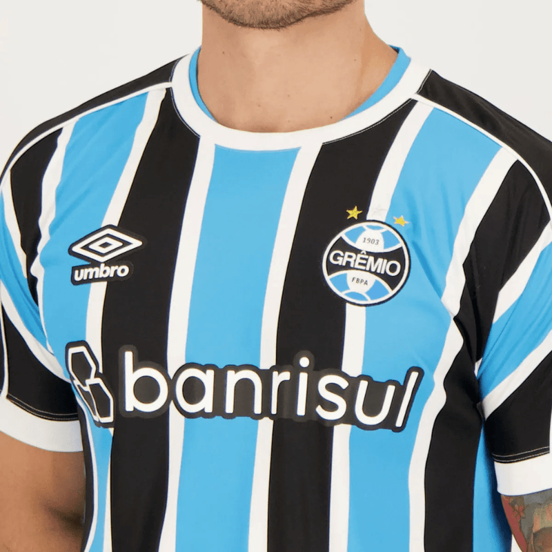 Camisa Grêmio Personalizada SUÁREZ Número 9 Titular 24/25 - Umbro Torcedor Masculina