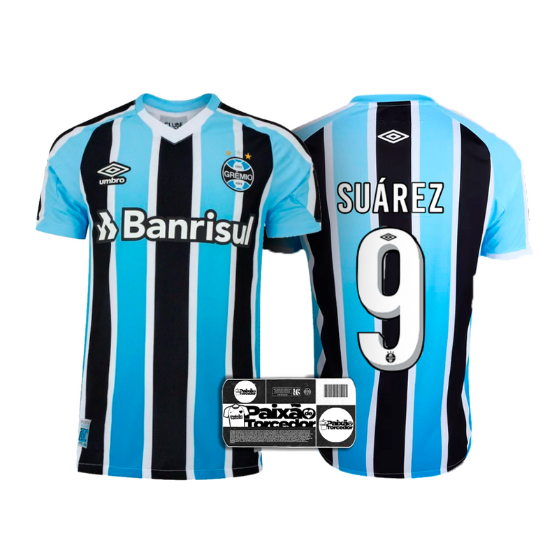 Camisa Gremio Home 22/23 - Umbro Torcedor Masculina - Personalizada Suárez numero 9