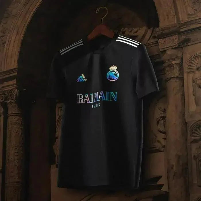 Camisa do Real Madrid x Balmain 2023 preto