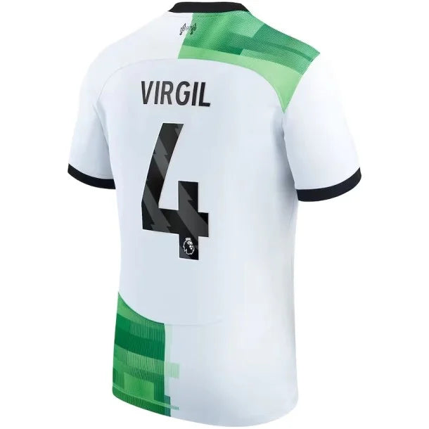 Camisa Liverpol II Reserva 23/24 - Nike Torcedor Masculina - Personalizada VIRGIL N°4