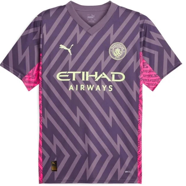 Camisa Manchester City Goleiro Vinho 23/24 - Personalizada EDERSON M. N° 31 - Puma Torcedor Masculina