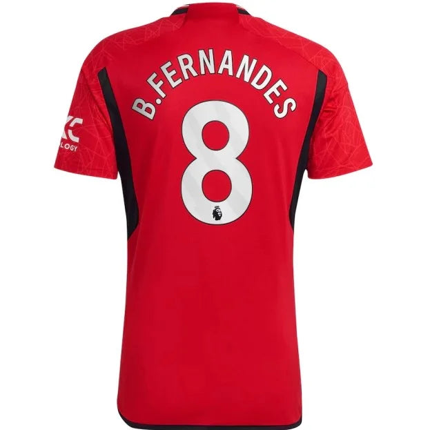 Camisa Manchester United Titular I 23/24 - Personalizada B.FERNANDES N° 8 - Torcedor Adidas Masculina