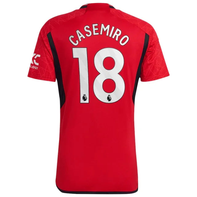 Camisa Manchester United Titular I 23/24 - Personalizada CASEMIRO N° 18 - Torcedor Adidas Masculina