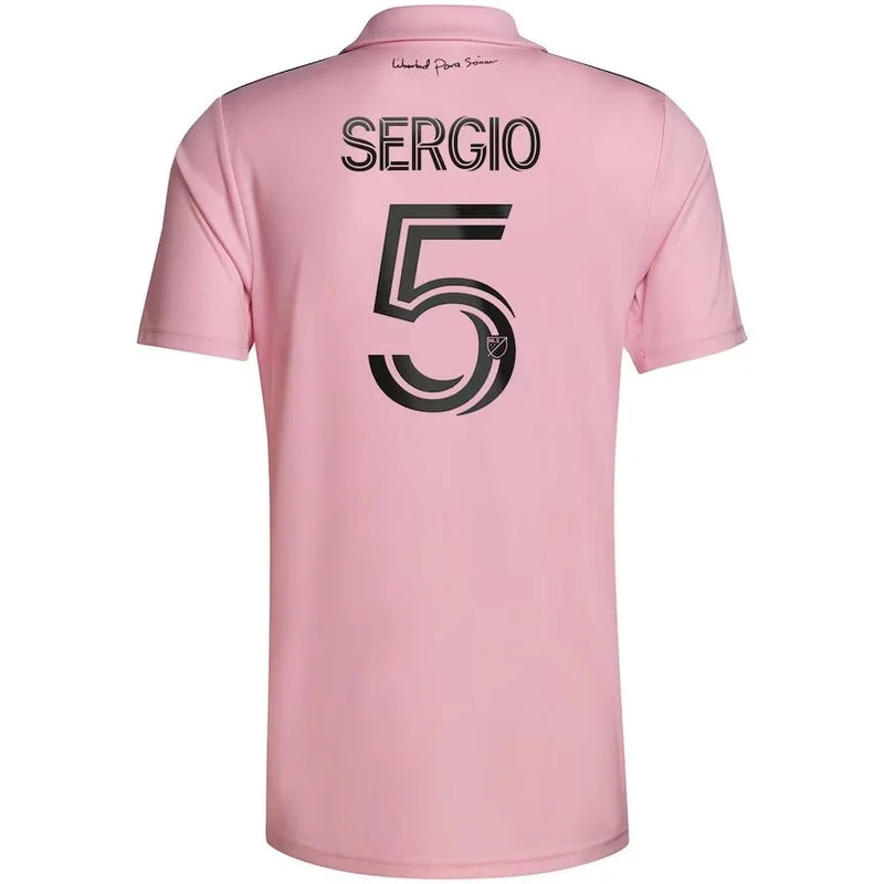 Camisa Messi Inter Miami CF Home 23/24 - Adidas Torcedor Masculina - Personalizada SERGIO N°5