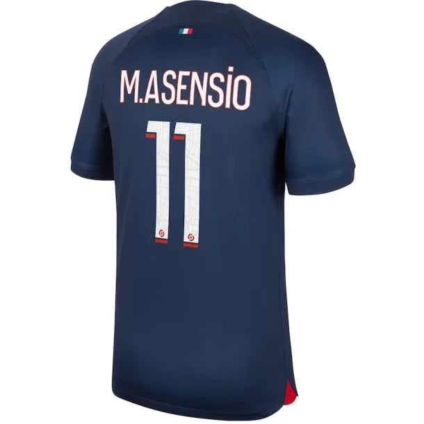 Camisa PSG I Titular 23/24 - Nike Torcedor Masculina - Personalizada M.ASENSIO N° 11