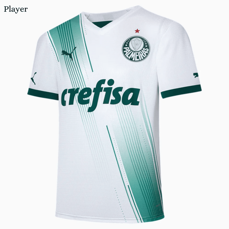 Camisa Palmeiras Away 23/24 - Puma Versão Jogador Masculina - Branca