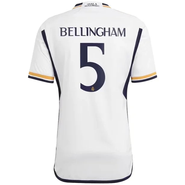 Camisa Real Madrid Titular  23/24 - Personalizada  BELLINGHAM  Nº 5 -  Adidas Torcedor Masculina