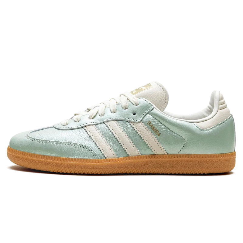 Tênis Adidas Samba OG Feminino "Cyber Mettalic" Azul