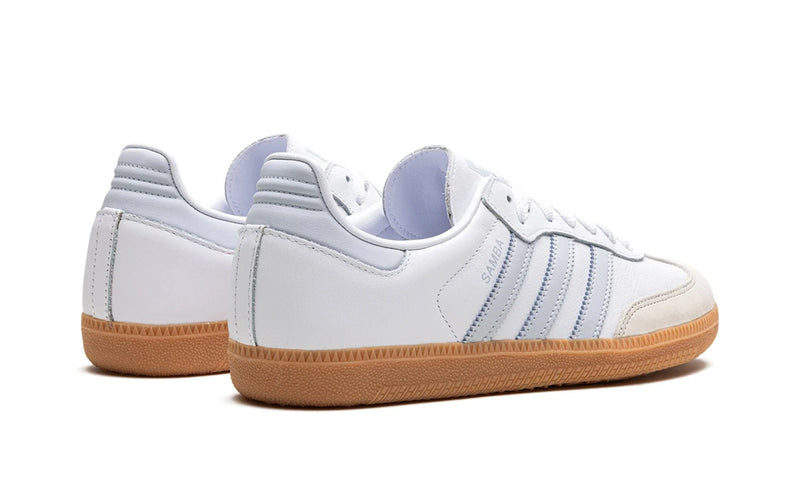 Tênis Adidas Samba OG Feminino "White Halo Blue" Branco / Azul