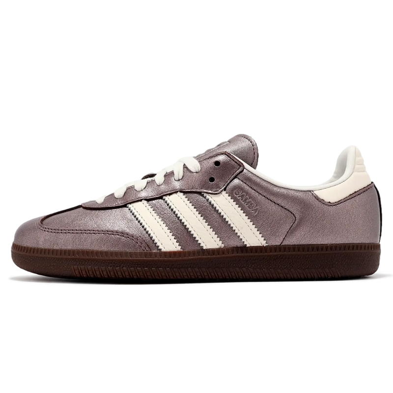 Tênis Adidas Samba OG Feminino "Supplier Colour Off White Gum" Metálico