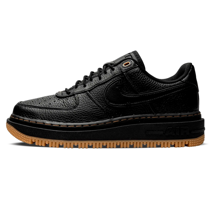 Tênis Air Force 1 Luxe Masculino "Black Gum" Preto