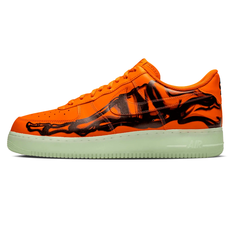 Tênis Air Force 1 "Orange Skeleton" Laranja