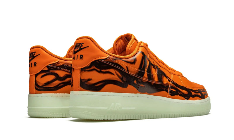 Tênis Air Force 1 "Orange Skeleton" Laranja