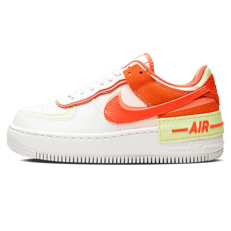 Tênis Air Force 1 Shadow Feminino "Magic Ember" Branco / Laranja