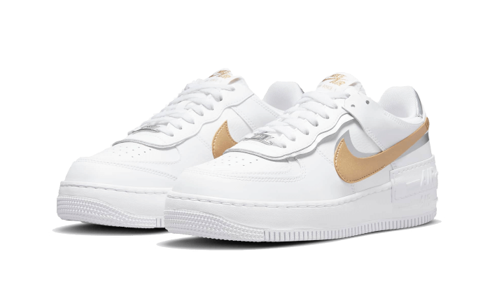 Nike Air Force 1 Shadow White Metallic Gold