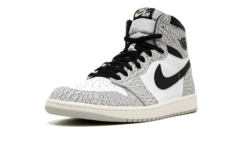 Tênis Air Jordan 1 High "White Cement" Cinza