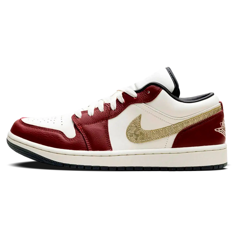 Tênis Air Jordan 1 Low Feminino "Year of the Dragon" Bordô