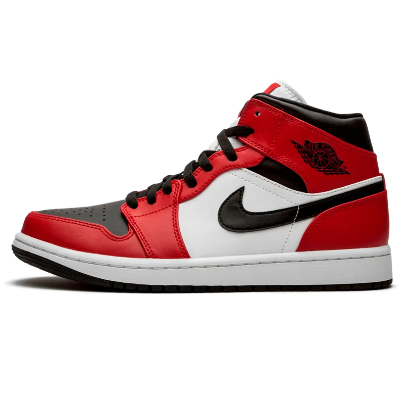 Tênis Air Jordan 1 Mid "Chicago Black Toe" Vermelho