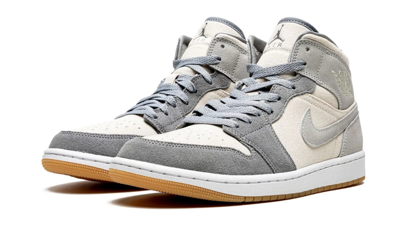 Tênis Air Jordan 1 Mid Masculino "Coconut Milk Particle Grey" Cinza