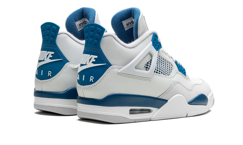 Tênis Air Jordan 4 "Military Blue" Branco / Azul