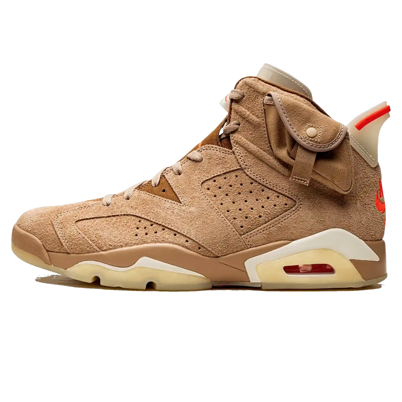 Tênis Air Jordan 6 x Travis Scott "British Khaki"