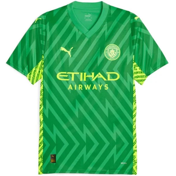 Camisa Manchester City Goleiro Verde 23/24 - Personalizada EDERSON M. N° 31 - Puma Torcedor Masculina