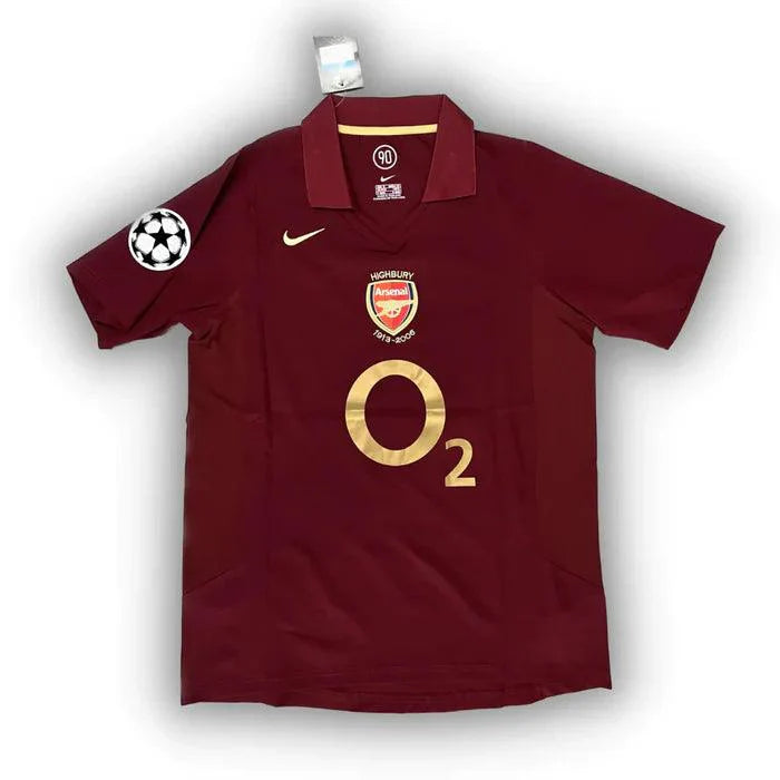 Camisa Arsenal Titular Retro 2005/06 - Nike Torcedor Masculina