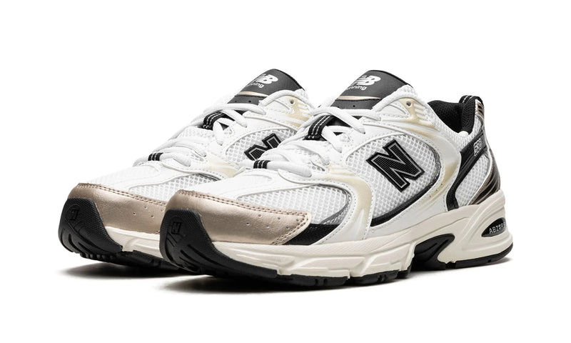 Tênis New Balance 530 "White Gold Black" Dourado / Branco