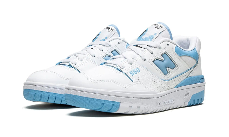 Tênis New Balance 550 Feminino "UNC White Dusk Blue" Branco / Azul