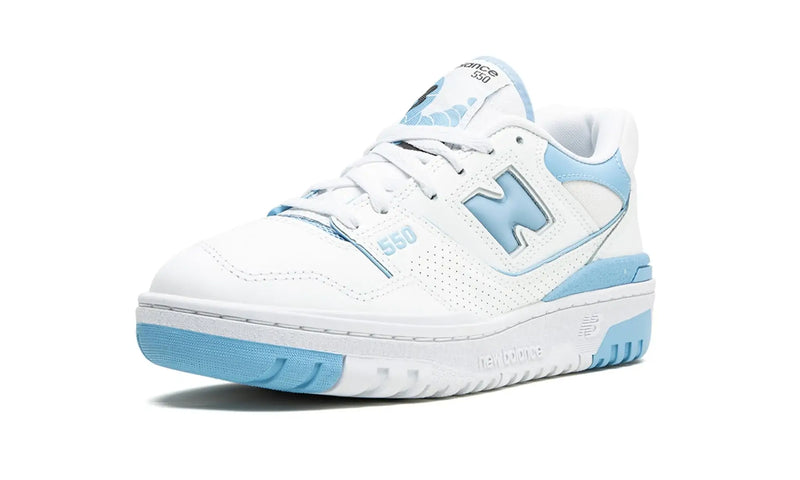 Tênis New Balance 550 Feminino "UNC White Dusk Blue" Branco / Azul