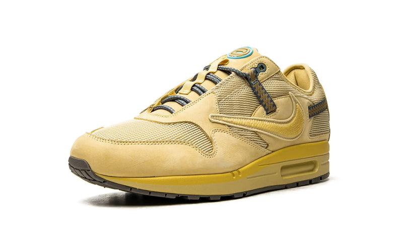 Tênis Nike Air Max 1 x Travis Scott "Cactus Gold" Amarelo