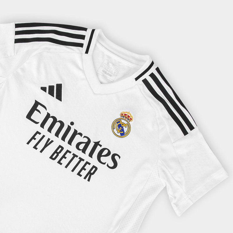 Camisa Real Madrid Home 24/25 Torcedor Adidas Feminina - Branco