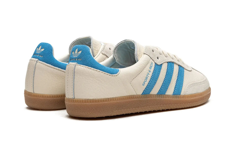 Tênis Adidas Samba OG x Sporty & Rich "Cream Blue"