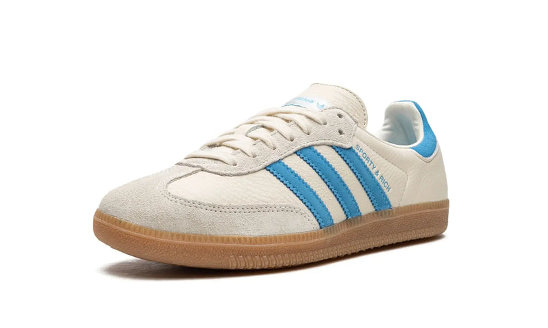 Tênis Adidas Samba OG x Sporty & Rich "Cream Blue"