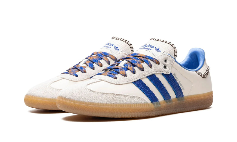 Tênis Adidas Samba x Wales Bonner "Wonder Clay Royal Blue" Creme / Azul